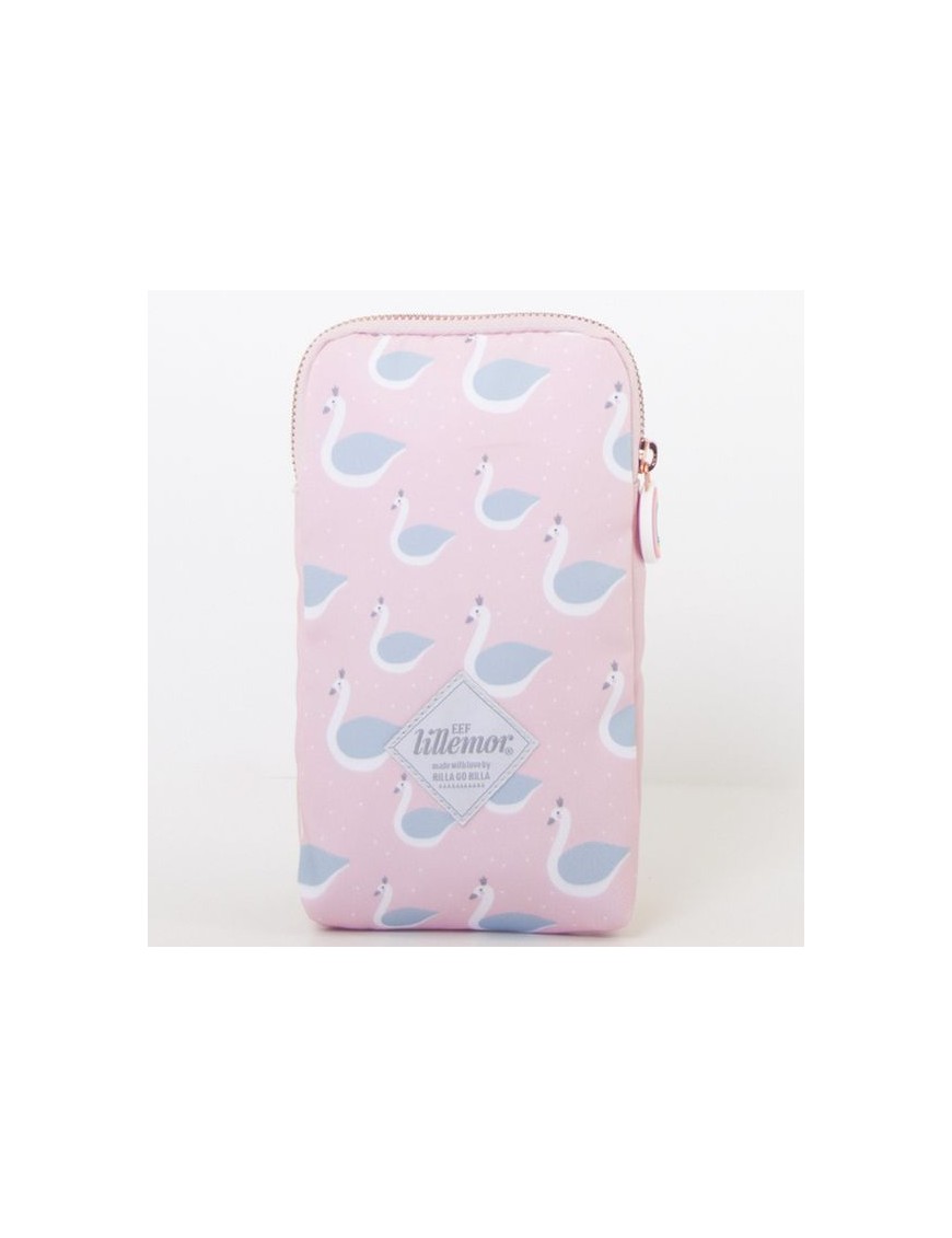 eef lillemor pink pencil case swan