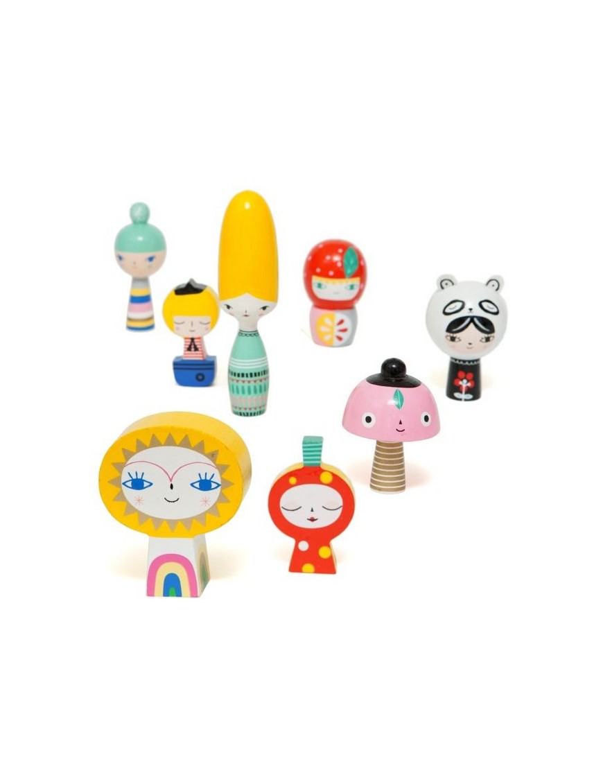 figurines en bois "mr sun & friends" (suzy ultman) | Petit Monkey