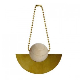 oyoy christmas ornament nature lucia- wood & brass