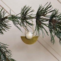 oyoy christmas ornament nature lucia- wood & brass