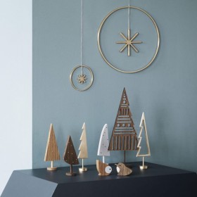 Ferm Living winterland brass tree - christmas ornament