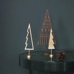 Ferm Living winterland brass tree - christmas ornament