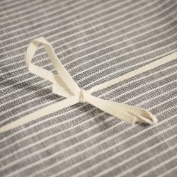 Linen napkin grey & white stripes FOG LINEN