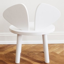 Mouse chair white Nofred