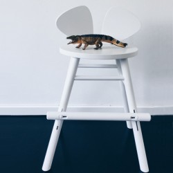 Chaise junior Mouse blanche - hauteur réglable