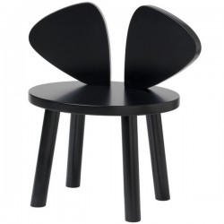 Chaise enfant Mouse - noir (2-5ans)