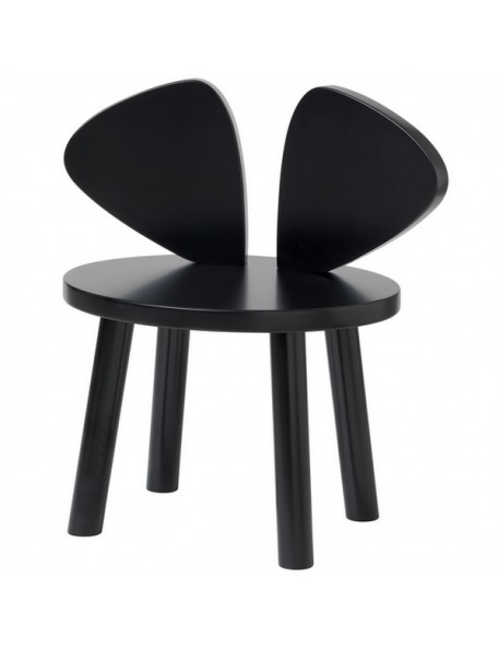 Chaise enfant Mouse - noir (2-5ans)