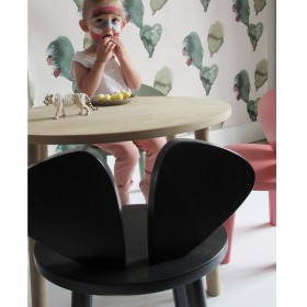 NOFRED chaise Mouse noire 2/5 ans - décoration chambre bébé