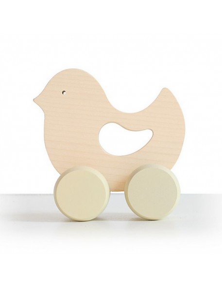 jouet bébé: oiseau en bois à pousser "birdie" | Briki Vroom Vroom