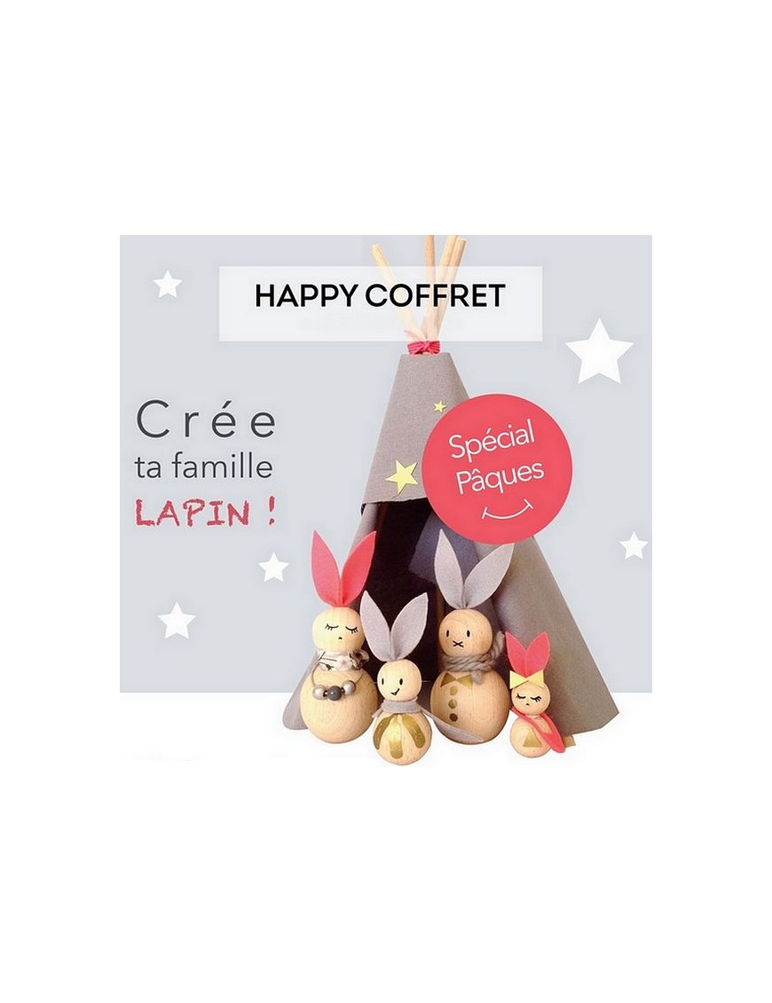 Kit créatif crée ta famille lapin