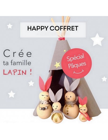 Kit créatif crée ta famille lapin