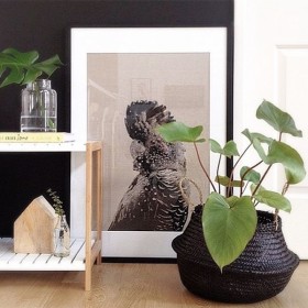 Panier boule noir Olli Ella