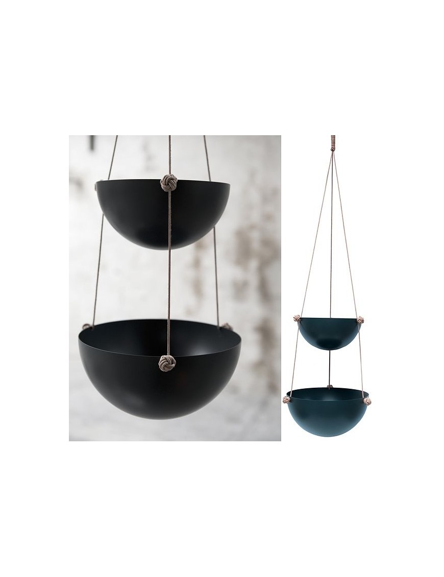 Oyoy | rangement à suspendre "pif paf puf": noir (medium)