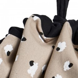 Beige toy storage bag for children by Oyoy Mini