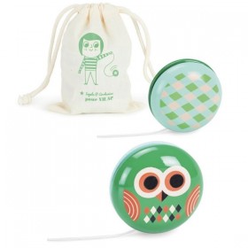 Ingela P Arrhenius toy: wooden yo-yo "owl" | Vilac