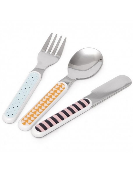Kids cutlery set : bear drops blue | Haciendo el indio Kids cutlery set : bear drops blue | Haciendo el indio