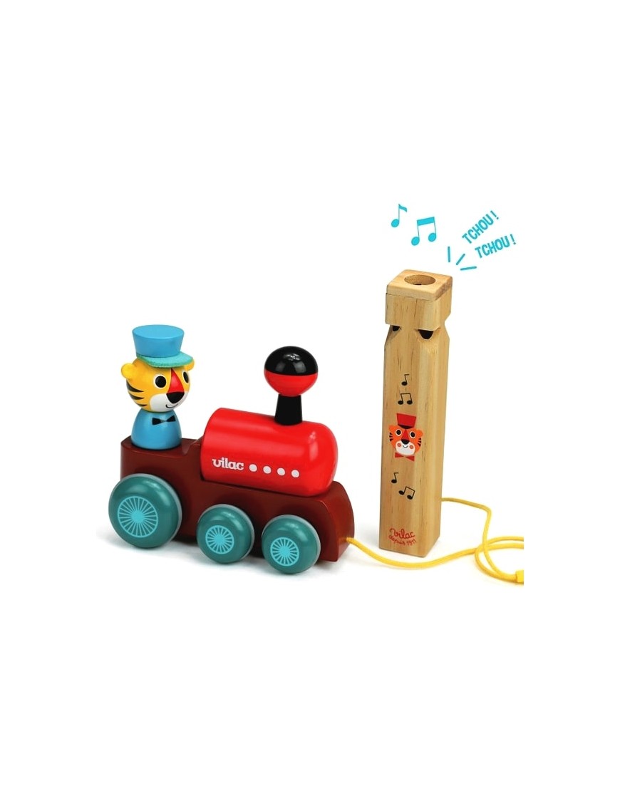 Ingela P Arrhenius pull along toy: train | Vilac