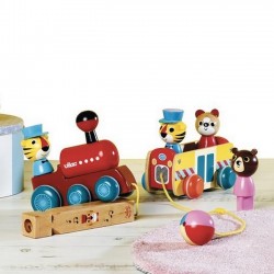 Ingela P Arrhenius pull along toy: train | Vilac