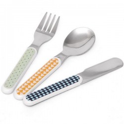 Kids cutlery set : mouse drops pebble | Haciendo el indio