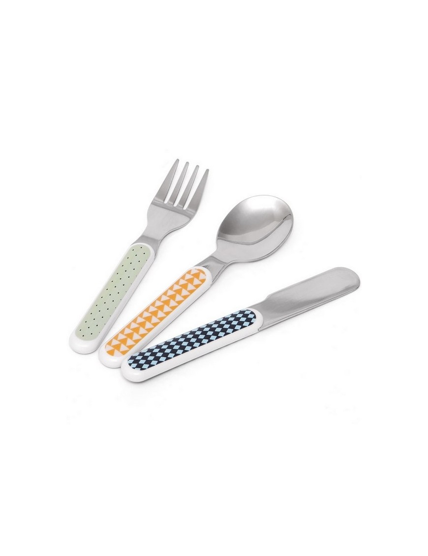 Kids cutlery set : mouse drops pebble | Haciendo el indio