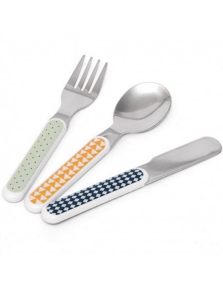 Kids cutlery set : mouse drops pebble | Haciendo el indio