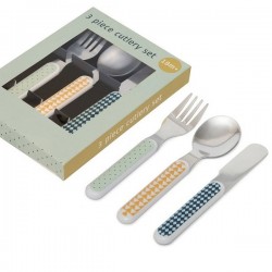 Kids cutlery set : mouse drops pebble | Haciendo el indio