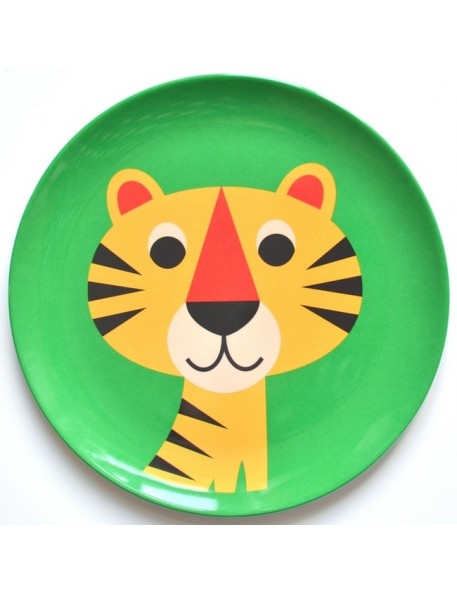 Assiette enfant mélamine tigre Ingela P. Arrhenius - OMM DESIGN Assiette enfant mélamine tigre Ingela P. Arrhenius - OMM DESIGN