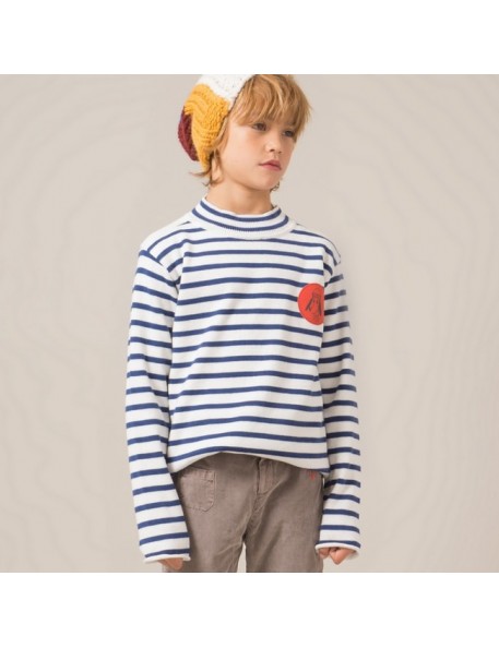 2/3A - Bobo Choses | Pull marin "loup de mer"