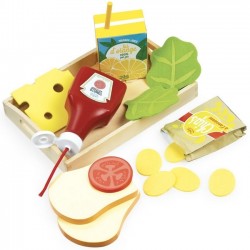Wooden snackbreak set "jour de marché" - Vilac toys