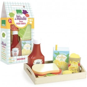 Wooden snackbreak set "jour de marché" - Vilac toys