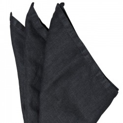 linen napkin : black (45x45cm) - On Interior