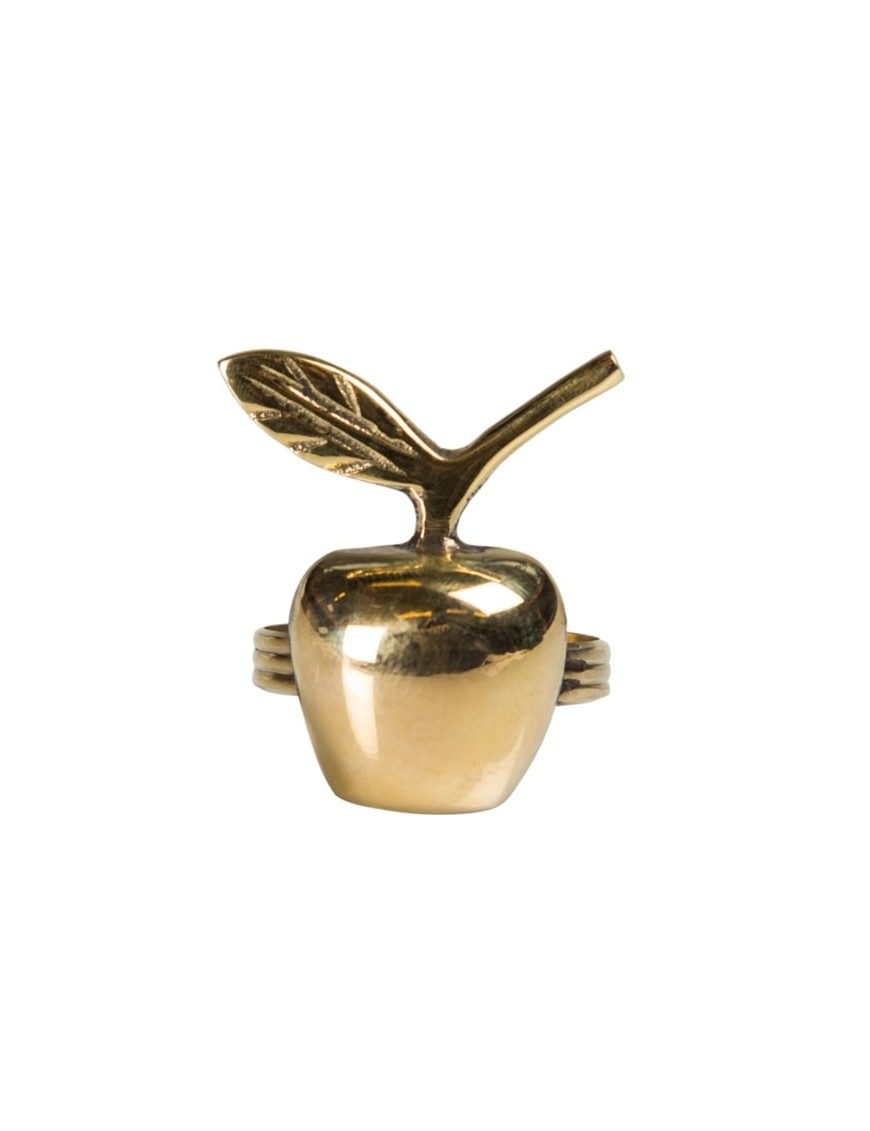 napkin ring : apple (gold) - On Interior