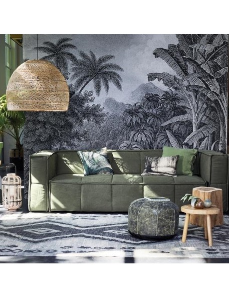 Suspension lampe en osier "Wicker" HK Living Suspension lampe en osier "Wicker" HK Living