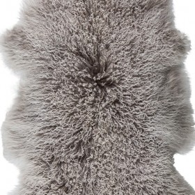 goat fur rug tibetan (50X90) grey - Byon / On Interior