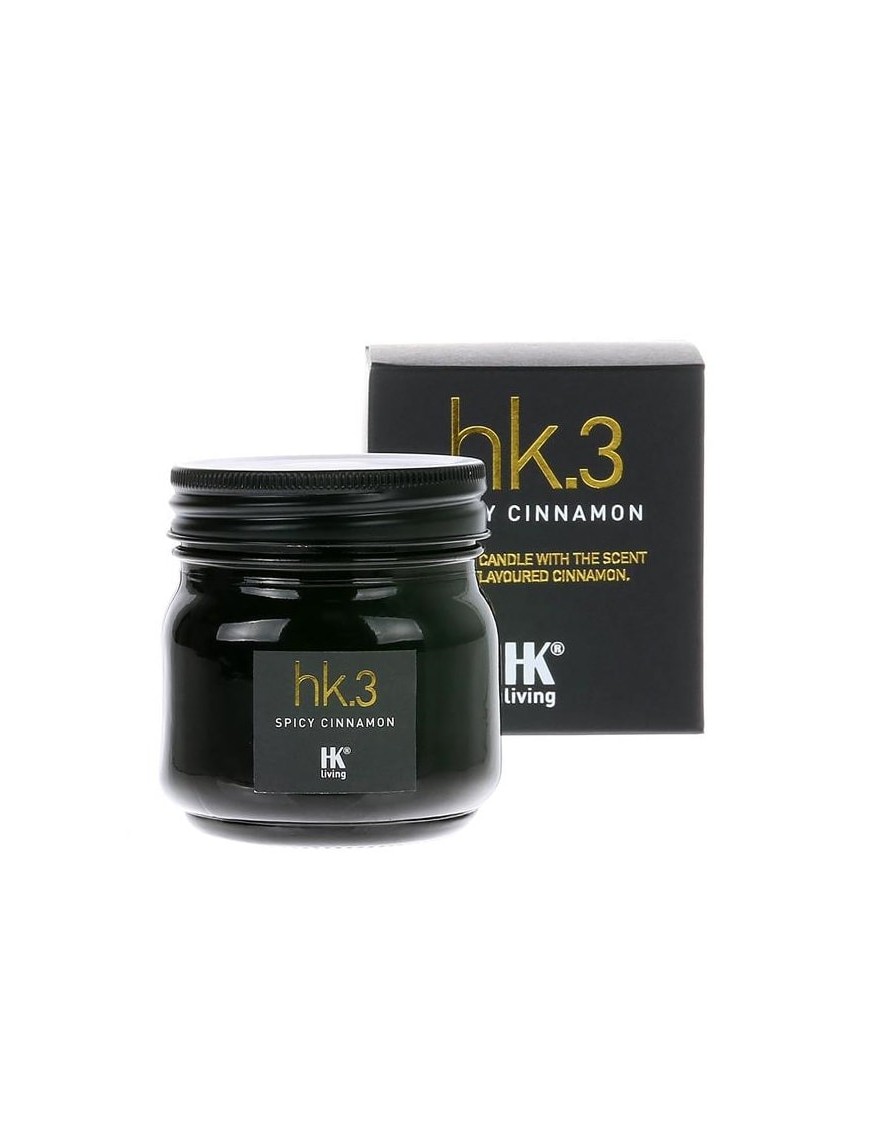 glass soy candle "spicy cinnamon" - HK Living