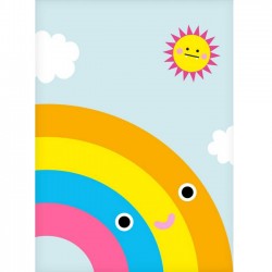 NOODOLL Affiche "Happy rainbow" (A2 : 42x59cm)