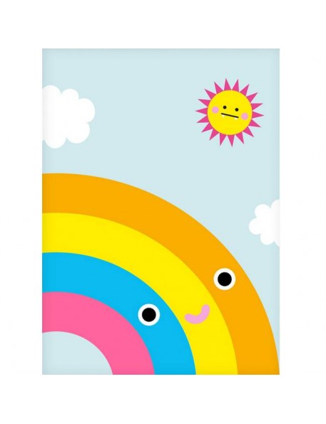 NOODOLL Affiche "Happy rainbow" (A2 : 42x59cm)