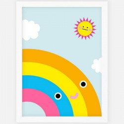 NOODOLL Affiche "Happy rainbow" (A2 : 42x59cm)