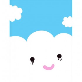 NOODOLL Affiche "happy Cloud" (A2 : 42x59cm)