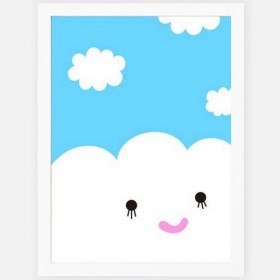 NOODOLL Affiche "happy Cloud" (A2 : 42x59cm)