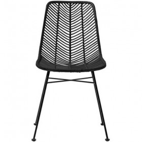 black rattan chair "Lena" - Bloomingville