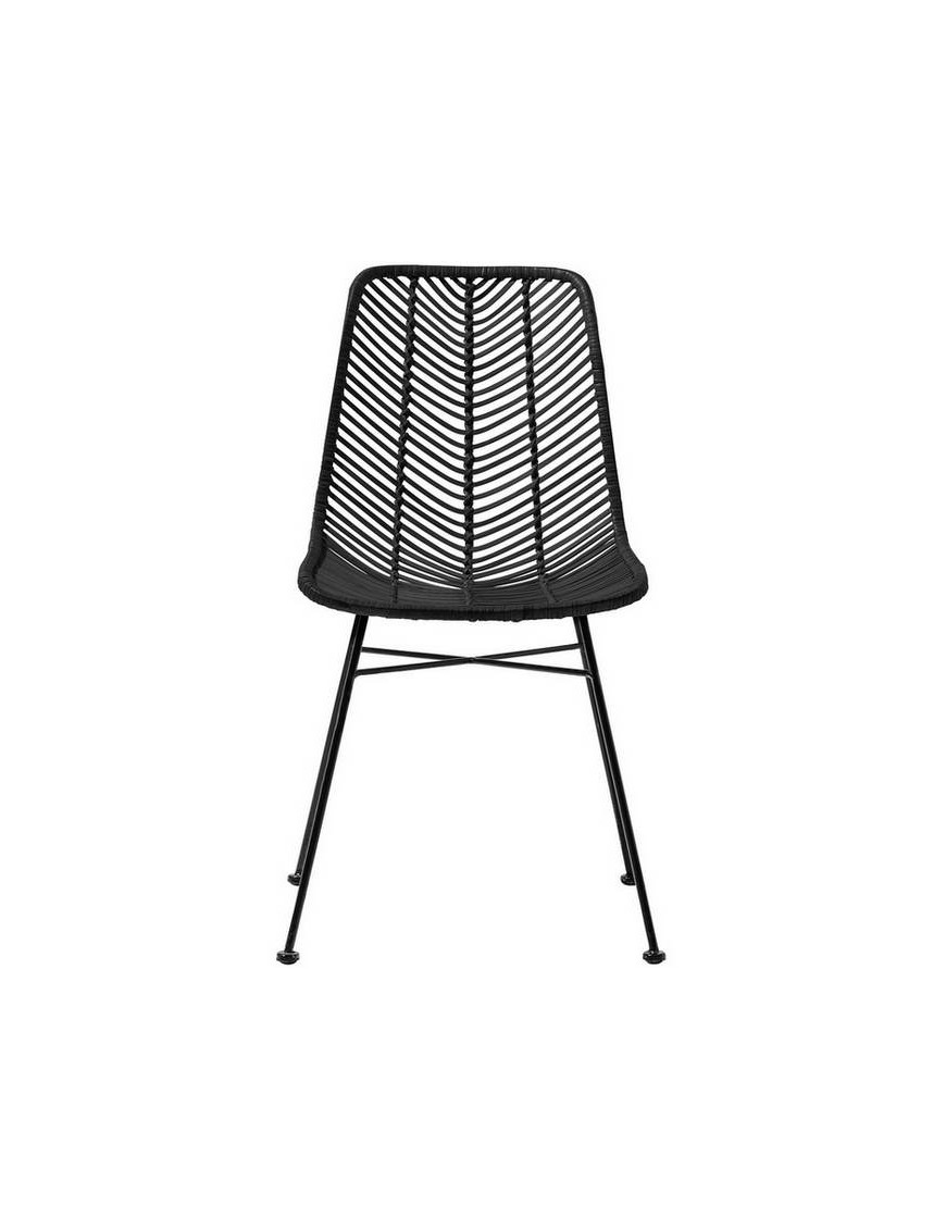 black rattan chair "Lena" - Bloomingville