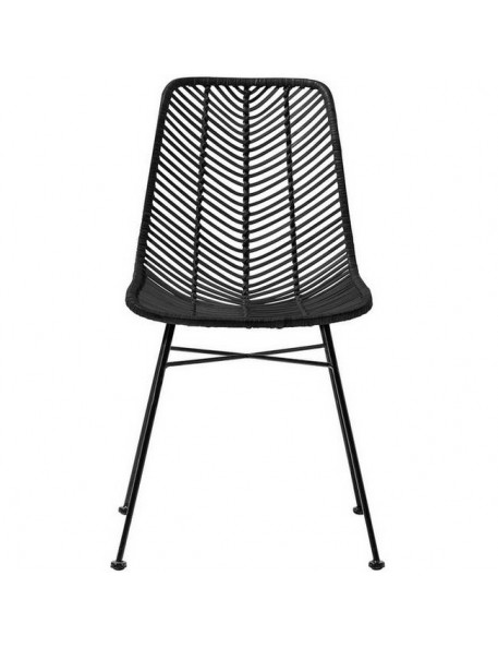 black rattan chair "Lena" - Bloomingville
