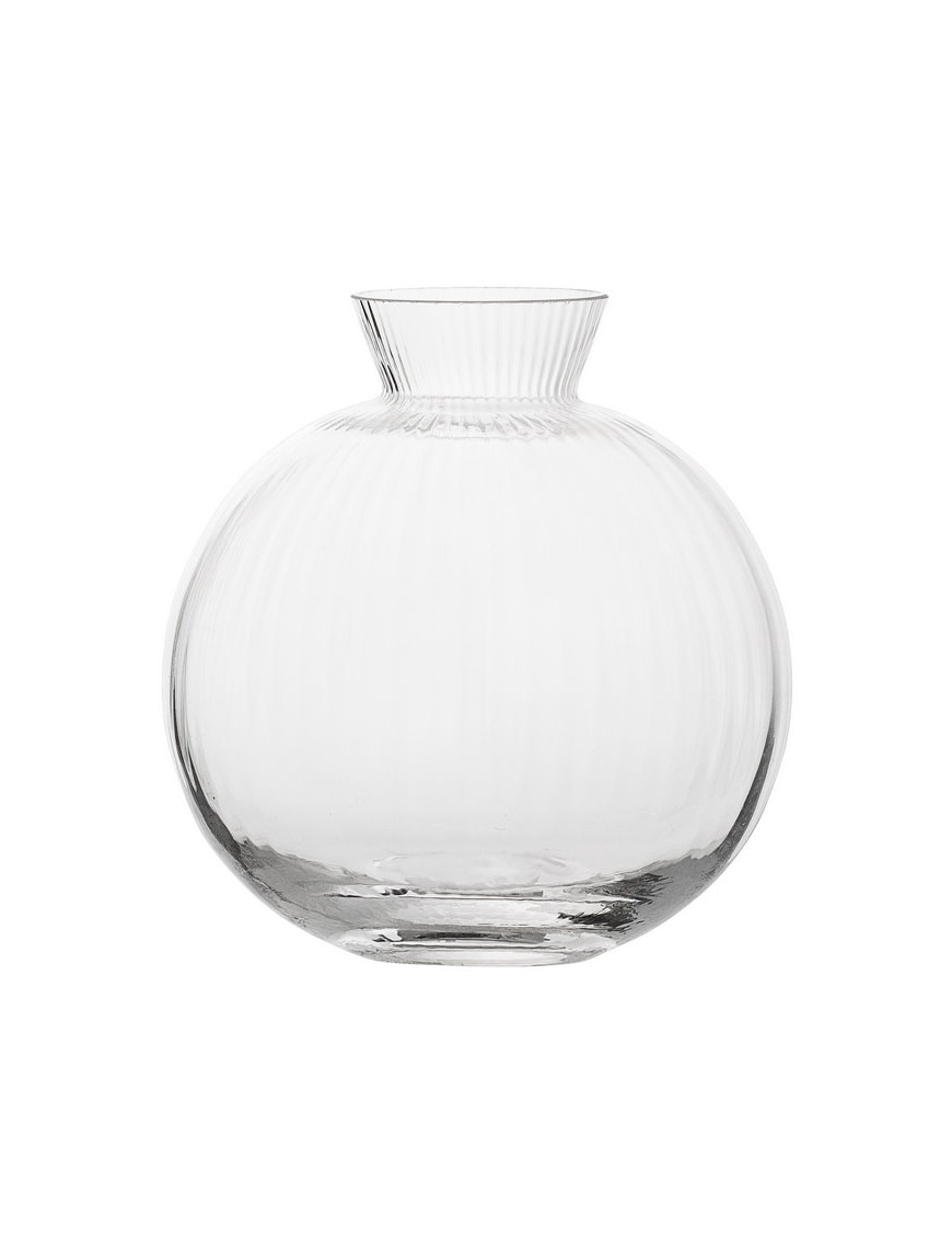 BLOOMINGVILLE - Vase boule en verre transparent Ø11xH11.5 cm