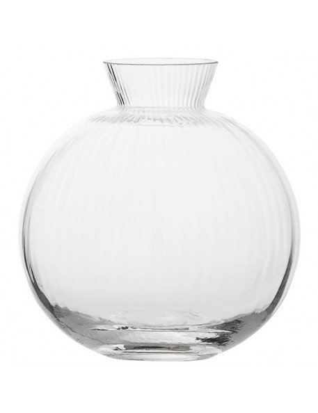 BLOOMINGVILLE - Vase boule en verre transparent Ø11xH11.5 cm