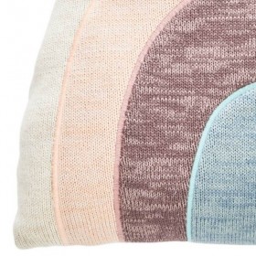Oyoy rainbow knitted cushion