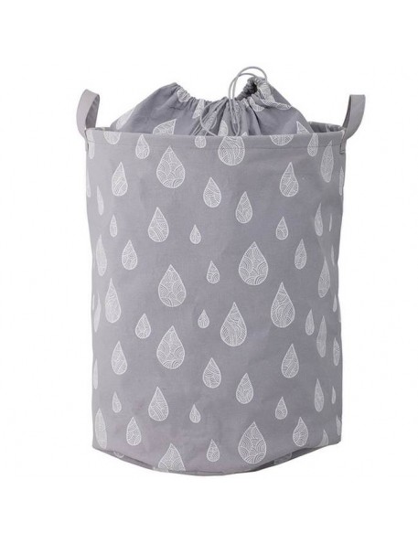 Bloomingville - grey cotton storage basket "drops" Ø30xH40 cm