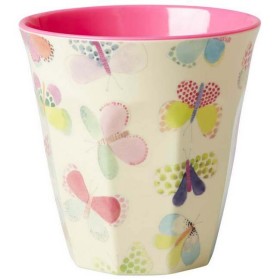 Rice - melamine cup: butterfly (medium)