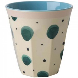Rice - melamine cup: Watercolor Splash (medium)