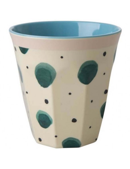 Rice - melamine cup: Watercolor Splash (medium) Rice - melamine cup: Watercolor Splash (medium)